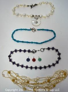 Beaded Necklaces and Pendants. 