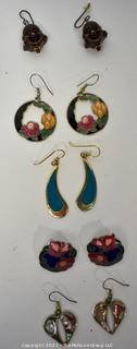 Group of Costume Jewelry Earrings.