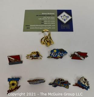 Group of Vintage Scuba Diving Pins