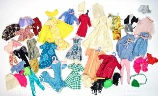 Collection of Vintage Barbie Clothes Some Made by Mattel and Some Homemade.