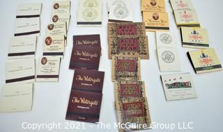 Collection of Vintage Matchbooks Including Watergate.