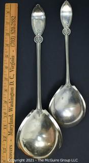 Two (2) Silver Plated Serving Spoons or Ladles.  