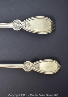 Two (2) Silver Plated Serving Spoons or Ladles.  