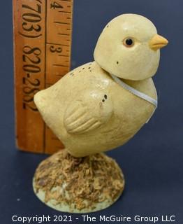 Vintage Bobble-Head Chick Toy.