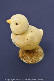 Vintage Bobble-Head Chick Toy.