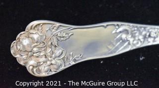 Antique George W Shiebler Mauser American Beauty Sterling Silver Punch Ladle.  Weighs 156g