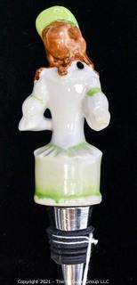 Female Form Porcelain Bottle Stopper.