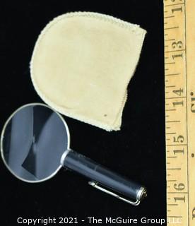 Pocket Clip-on Magnifying Glass with Cover