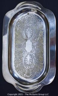 Two (2) Silver Plated Serving Trays. 