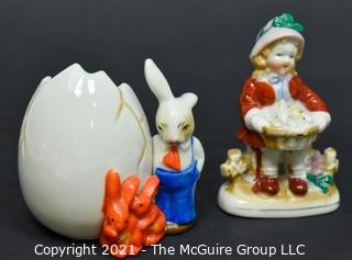 Two (2) Pre WW II Made in Japan Porcelain Figurines. 