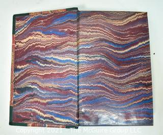 Vintage Leather Bound with Marble Paper, Bailey's Magazine of Sports and Pastime, Volume 23, 1873