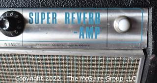 Vintage Fender Super Reverb Tube Amplifier.  Untested.
