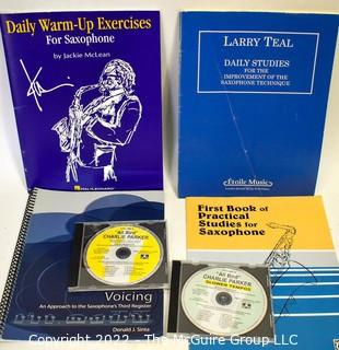 Music: Saxophone training books w/ CDs