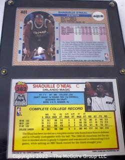 Collectible Sports Cards: Shaquille O'Neal Rookie Season '92-92 Topps & Fleer (in lucite holder) 0082JB