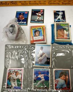 Collectible Sports Cards (Baseball) selection and Cal Ripken commemorative baseball {was 0083P} 