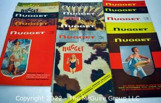 Selection of  15 issues of "NUGGET" Men's Magazine. Including Vol 1 Number I (1955) 0072JB