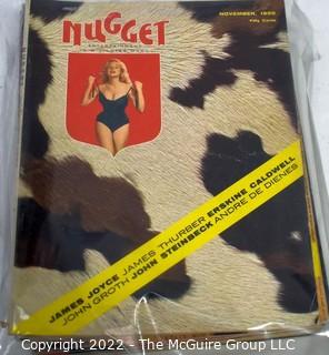 Selection of  15 issues of "NUGGET" Men's Magazine. Including Vol 1 Number I (1955) 0072JB