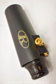 Woodwind Musical Instrument Mouthpiece - The Woodwind Co., "Steel Ebonite"  J5X with Rovner Ligature & Cap