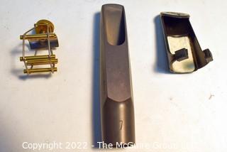 Woodwind Musical Instrument Mouthpiece - Custom David A Zagar metal 7 (2008) w/F.L. Ligature Cap