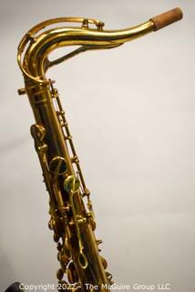 SML Gold Medal Tenor Saxophone, SN# 17484, white Hiscox Pro II hard case. Mouthpiece sold separately in this auction.