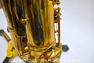 SML Gold Medal Tenor Saxophone, SN# 17484, white Hiscox Pro II hard case. Mouthpiece sold separately in this auction.