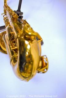 SML Gold Medal Tenor Saxophone, SN# 17484, white Hiscox Pro II hard case. Mouthpiece sold separately in this auction.