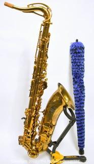 SML Gold Medal Tenor Saxophone, SN# 17484, white Hiscox Pro II hard case. Mouthpiece sold separately in this auction.