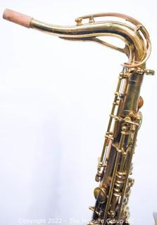 SML Gold Medal Tenor Saxophone, SN# 17484, white Hiscox Pro II hard case. Mouthpiece sold separately in this auction.