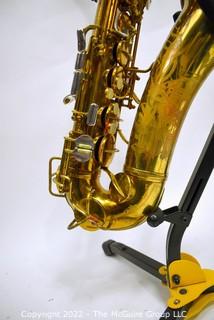 Saxophone: H. Conn Conqueror "Naked Lady" 26M. SN 271522 (c 1937) w/white Hiscox Pro II hard case. Mouthpiece sold separately in this auction.