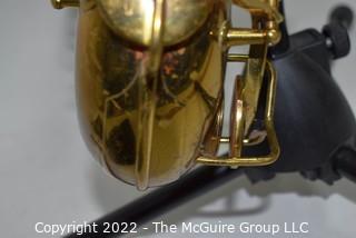 Saxophone: H. Conn Conqueror "Naked Lady" 10M Tenor Sax  SN M288779L (c 1939) w/black Hiscox Pro II hard case. Mouthpiece sold separately in this auction.