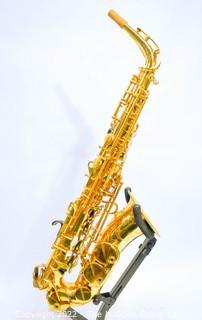 H. Couf "Superba I" Alto Saxophone, SN 79653 w/black softcase case. Mouthpiece sold separately in this auction.