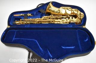 H. Couf "Superba I" Alto Saxophone, SN 79653 w/black softcase case. Mouthpiece sold separately in this auction.