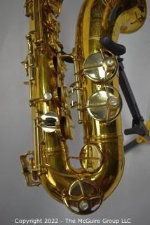 King Mariguax Tenor Saxophone Custom Made by SML, SN 22247 with black Hiscox hard case, accessories. Mouthpiece sold separately in this auction.