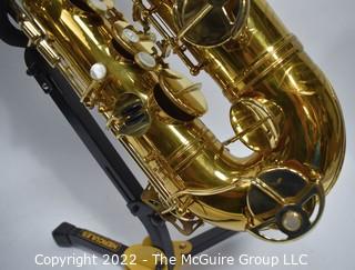 King Mariguax Tenor Saxophone Custom Made by SML, SN 22247 with black Hiscox hard case, accessories. Mouthpiece sold separately in this auction.