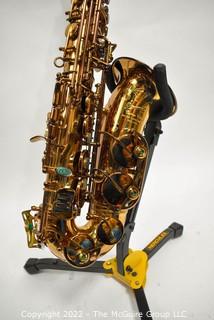 P. Mauriat 67 RCL Alto Saxophone SN# PM1211012 w/black case, many accessories. Mouthpiece sold separately in this auction.