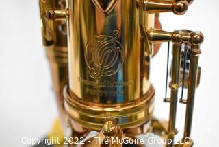 P. Mauriat 67 RCL Alto Saxophone SN# PM1211012 w/black case, many accessories. Mouthpiece sold separately in this auction.