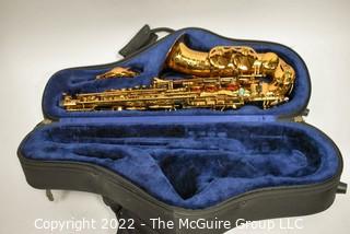 P. Mauriat 67 RCL Alto Saxophone SN# PM1211012 w/black case, many accessories. Mouthpiece sold separately in this auction.