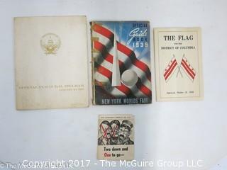 Collection of Books (1273) 1939 World's Fair Guide Book etc