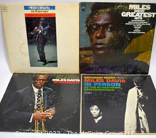 Vinyl Records: Four (4) Miles Davis Jazz Albums