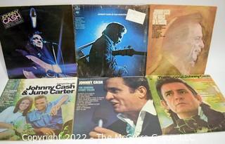 Six (6) Johnny Cash Vinyl LP Albums #2