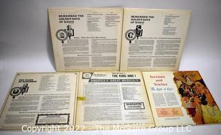 Vinyl Records: Five (5) Record set Historical Radio Shows ad Ed Sullivan presents The King and I