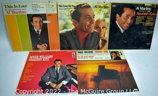 Vinyl Records: Five (5) Male Pop Records -Al Martino and Roger Williams