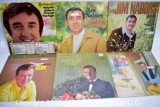 Six (6) Vinyl LP Records by Male Pop Stars Including Jim Nabors.