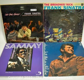 Vinyl Records: Four (4) 'Rat Pack" Albums: Sinatra, Martin, Davis Jr.