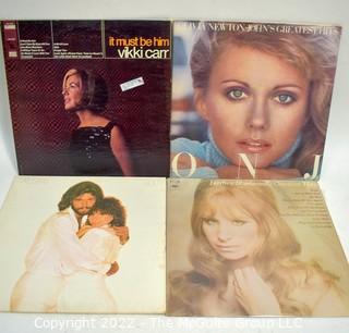 Vinyl Records: Four (4) Female Pop Albums: Streisand et al