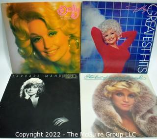 Vinyl Records: Four (4) Female Pop Albums: Dolly Parton et al