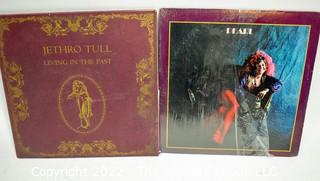 Two (2) Vinyl LP Record Set - Jethro Tull and Janis Joplin