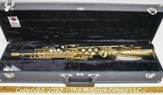 Vito Straight Soprano Saxophone by Yanagisawa (Gold Lacquer) #05775100 with Original Case. Mouthpiece sold separately in this auction.