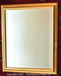 Gilt Framed Wall Mirror.  Measures 23" x 19".