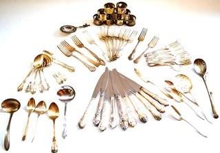 Group of WM Rogers Oneida Silver Plate Flatware. 